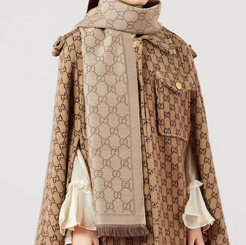Gucci GG jacquard knitted scarf – Lady Clara's Collection