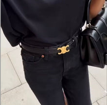 Load image into Gallery viewer, Celine medium triomphe belt size 85