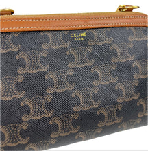Load image into Gallery viewer, Celine clutch on chain in triomphe canvas and lambskin