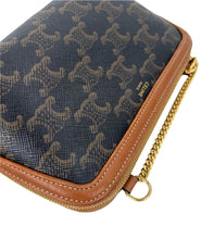 Load image into Gallery viewer, Celine clutch on chain in triomphe canvas and lambskin