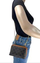 Load image into Gallery viewer, Celine clutch on chain in triomphe canvas and lambskin