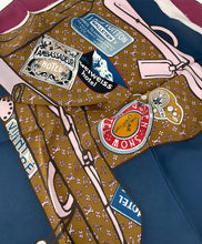 Load image into Gallery viewer, Louis Vuitton articles de voyage silk square scarf
