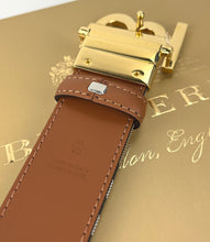 Load image into Gallery viewer, Burberry Check TB belt size 90 reversible