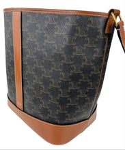 Load image into Gallery viewer, Celine medium bucket bag in triomphe canvas