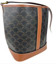 Load image into Gallery viewer, Celine medium bucket bag in triomphe canvas