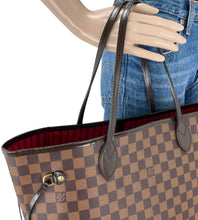 Load image into Gallery viewer, Louis Vuitton neverfull MM damier