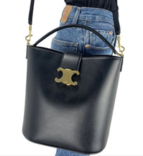 Load image into Gallery viewer, Celine Louise medium bucket bag in smooth calf