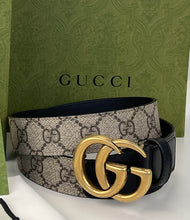 Load image into Gallery viewer, Gucci Double G belt beige ebony/black size 85
