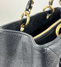 Load image into Gallery viewer, CHANEL GST grand shopping tote in black caviar