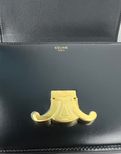 Load image into Gallery viewer, Celine triomphe teen in black shiny calf