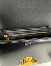 Load image into Gallery viewer, Celine triomphe teen in black shiny calf