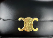 Load image into Gallery viewer, Celine triomphe teen in black shiny calf