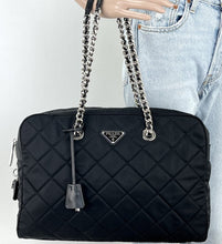 Load image into Gallery viewer, Prada quilted chain bowling bag