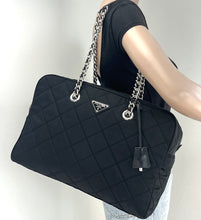 Load image into Gallery viewer, Prada quilted chain bowling bag