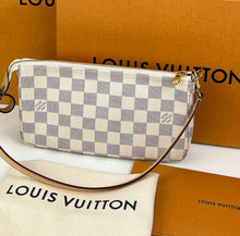 Load image into Gallery viewer, Louis Vuitton pochette accessories in damier azur canvas
