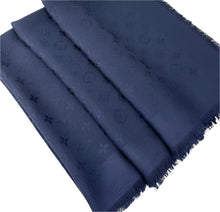 Load image into Gallery viewer, Louis Vuitton monogram shawl night blue