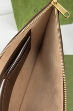 Load image into Gallery viewer, Gucci interlocking G jacquard zipped wristlet pouch