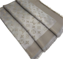 Load image into Gallery viewer, Louis Vuitton shine shawl greige