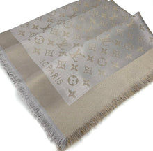 Load image into Gallery viewer, Louis Vuitton shine shawl greige
