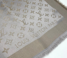 Load image into Gallery viewer, Louis Vuitton shine shawl greige