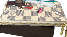 Load image into Gallery viewer, Louis Vuitton mini pochette azur hibiscus illustre