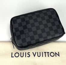 Load image into Gallery viewer, Louis Vuitton Toilet Pouch PM damier graphite
