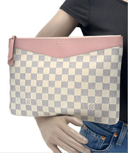 Load image into Gallery viewer, Louis Vuitton daily pouch in damier azur canvas