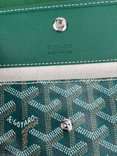 Load image into Gallery viewer, Goyard small pouch in green canvas