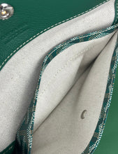 Load image into Gallery viewer, Goyard small pouch in green canvas