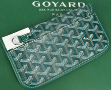 Load image into Gallery viewer, Goyard small pouch in green canvas