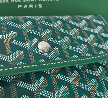 Load image into Gallery viewer, Goyard small pouch in green canvas