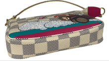 Load image into Gallery viewer, Louis Vuitton mini pochette azur hibiscus illustre