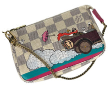 Load image into Gallery viewer, Louis Vuitton mini pochette azur hibiscus illustre