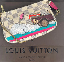 Load image into Gallery viewer, Louis Vuitton mini pochette azur hibiscus illustre