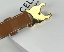 Load image into Gallery viewer, Celine medium triomphe belt size 85