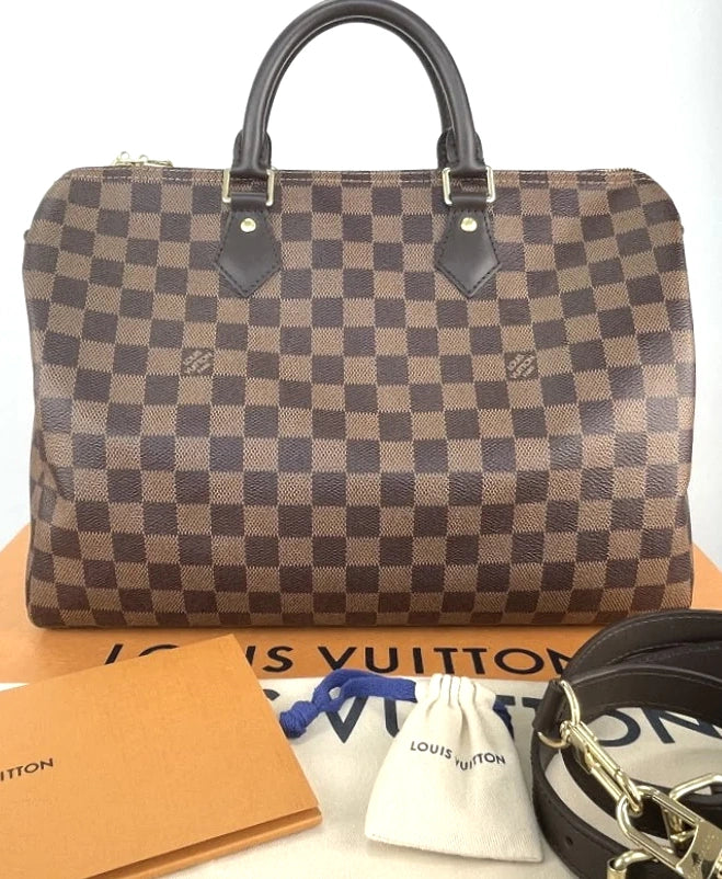 Louis Vuitton Speedy 35 bandouliere in damier Lady Clara s Collection