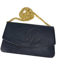 Load image into Gallery viewer, CHANEL bifold  wallet CC caviar