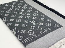 Load image into Gallery viewer, Louis Vuitton denim shawl black