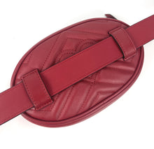 Load image into Gallery viewer, Gucci marmont matelasse belt beg in red size 75
