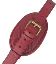 Load image into Gallery viewer, Gucci marmont matelasse belt beg in red size 75