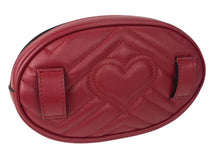 Load image into Gallery viewer, Gucci marmont matelasse belt beg in red size 75