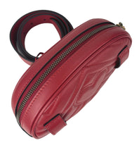 Load image into Gallery viewer, Gucci marmont matelasse belt beg in red size 75