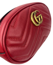 Load image into Gallery viewer, Gucci marmont matelasse belt beg in red size 75