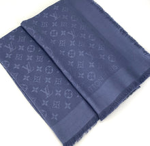 Load image into Gallery viewer, Louis Vuitton classique monogram shawl blue