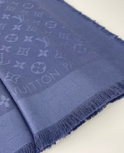 Load image into Gallery viewer, Louis Vuitton classique monogram shawl blue
