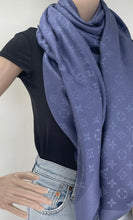 Load image into Gallery viewer, Louis Vuitton classique monogram shawl blue