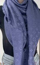 Load image into Gallery viewer, Louis Vuitton classique monogram shawl blue