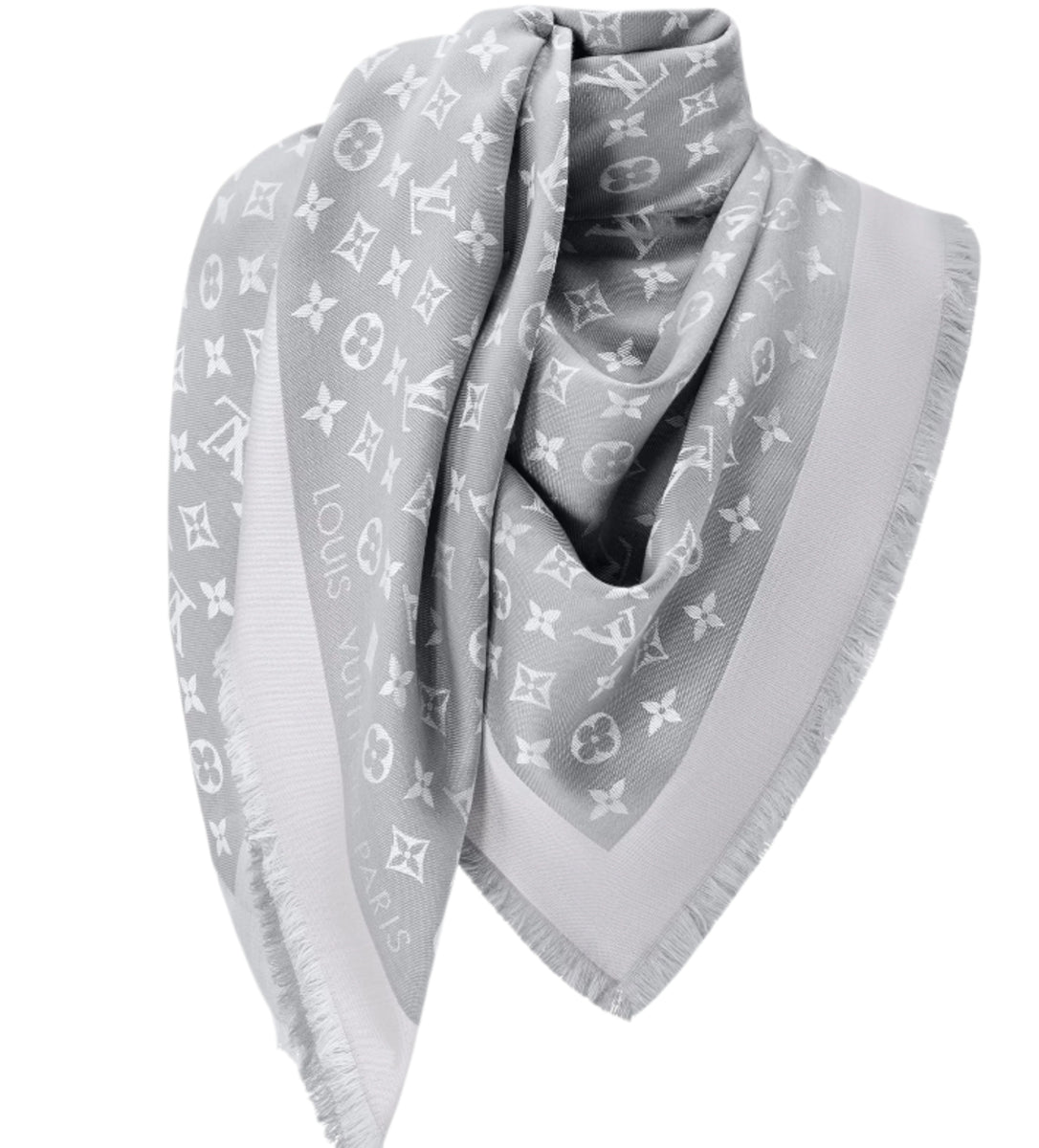 LOUIS VUITTON ストール グレーxネイビー140cm x140cm LOUIS VUITTON ストール グレーxネイビー140cm x140cm 楽天市場