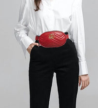 Load image into Gallery viewer, Gucci marmont matelasse belt beg in red size 75