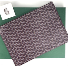 Load image into Gallery viewer, Goyard Senat GM pocket pouch in Burgundy